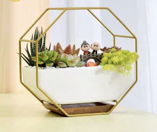 1 cặp tượng ông bà già mini tiểu cảnh