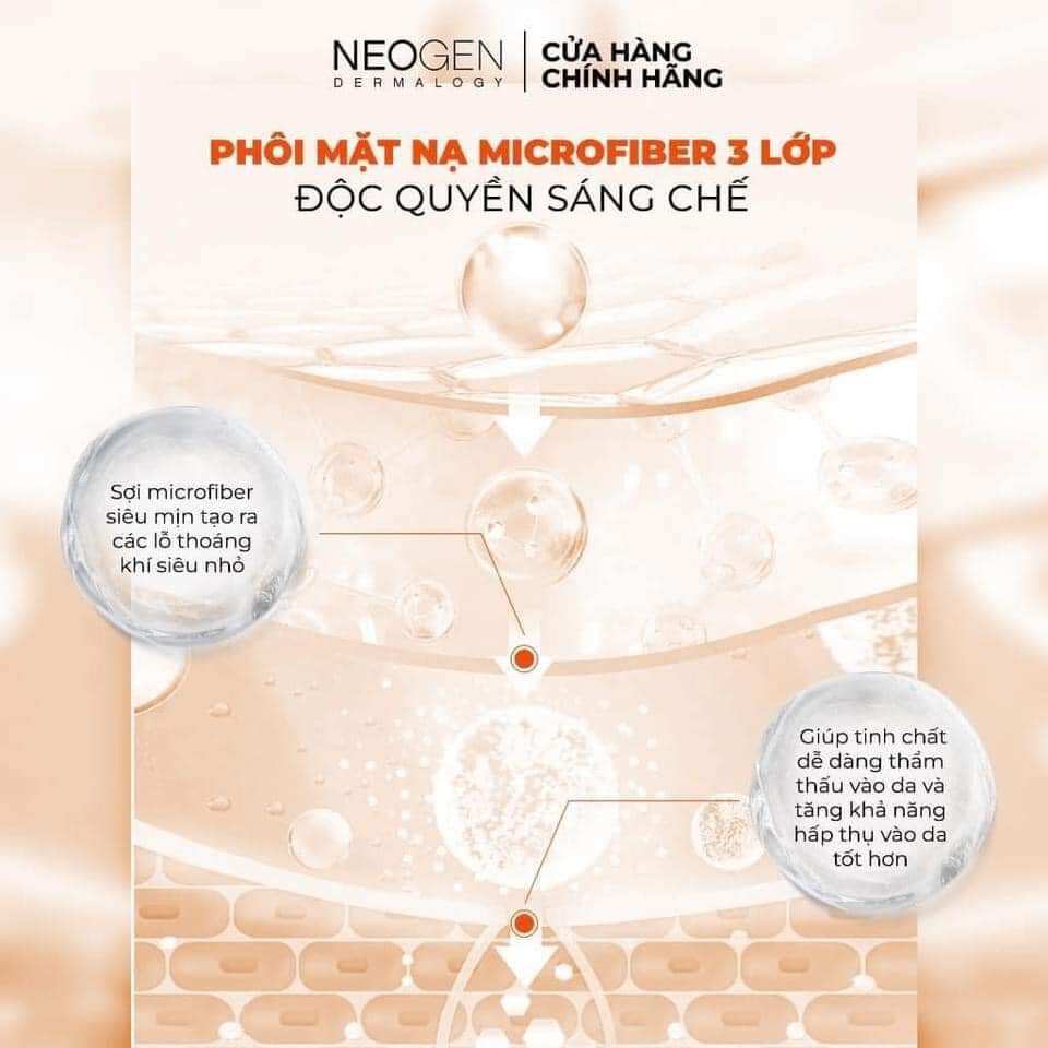 Mặt nạ cấp ẩm da Neogen Dermalogy Real Vita C Mask