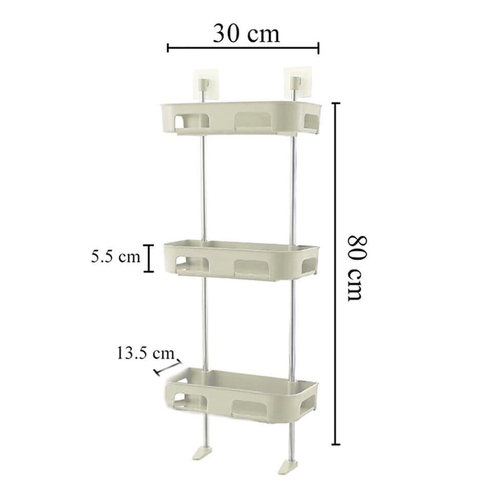 Kệ ,3 tầng đa năng để trên bồn cầu