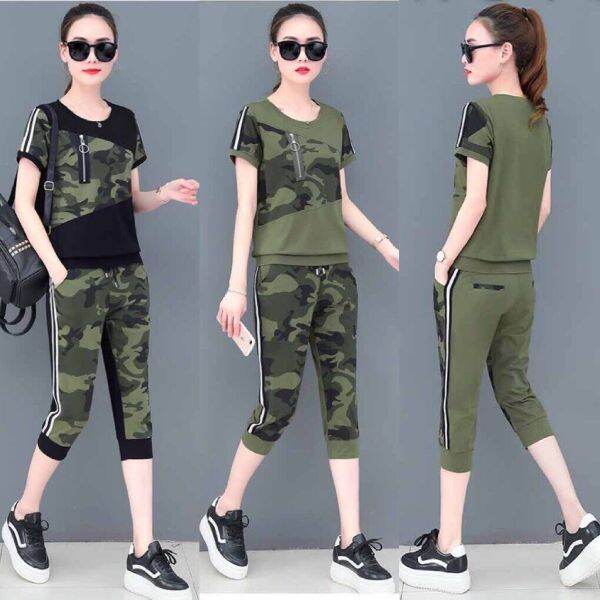 Đồ bộ thể thao lửng phối lính cực ngầu có bigsize, sét bộ đi chơi , đồ bộ mặc nhà cá tính thời gian
