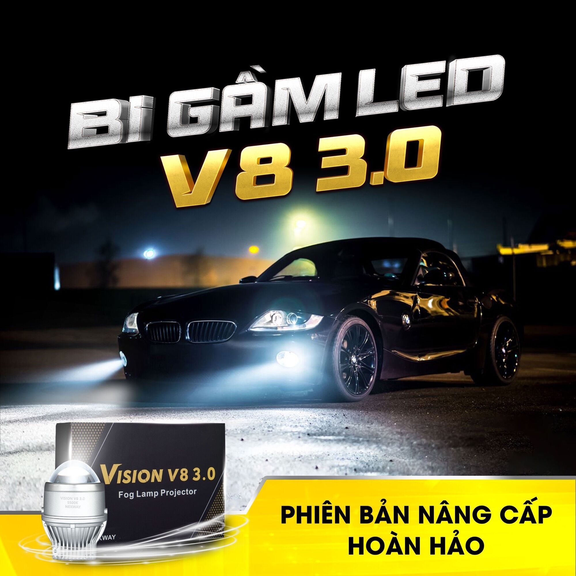 Bi Led gầm vision v8 3.0
