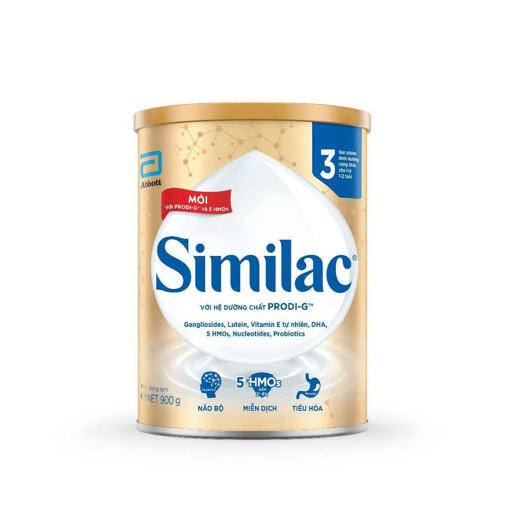 Sữa bột dinh dưỡng Similac 3 1.7kg/lon Dinh Dưỡng 5G dinh dưỡng công thức dành cho trẻ từ 1-2 tuổi S