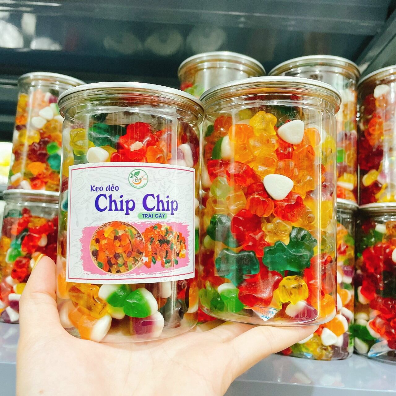Kẹo chip chip dẻo dẻo thơm thơm RomRop Food hương vị tuổi thơ 500g