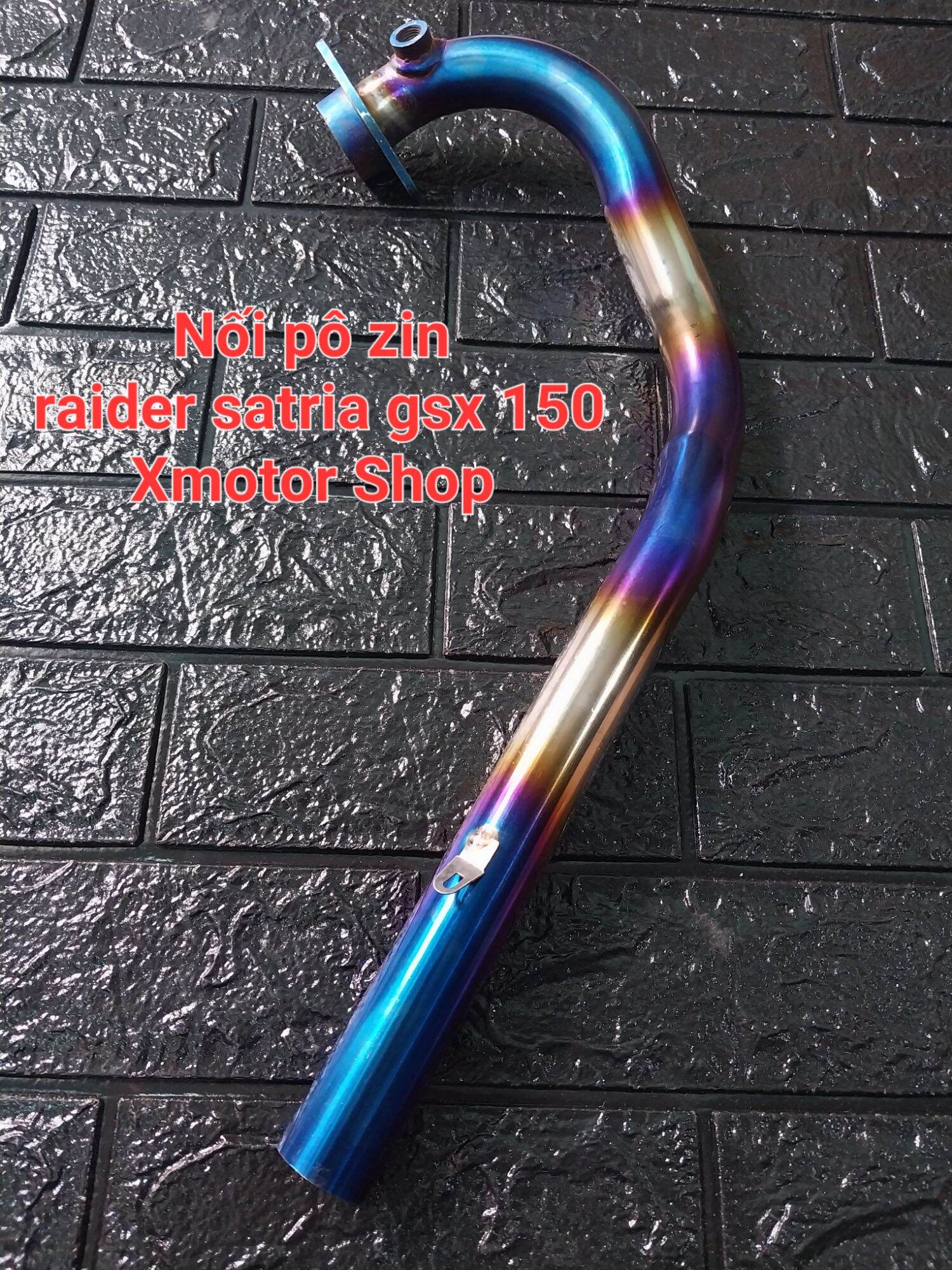 0Cổ pô raider fi satria gsx 150 cổ inox 304 mạ titan nối pô zin