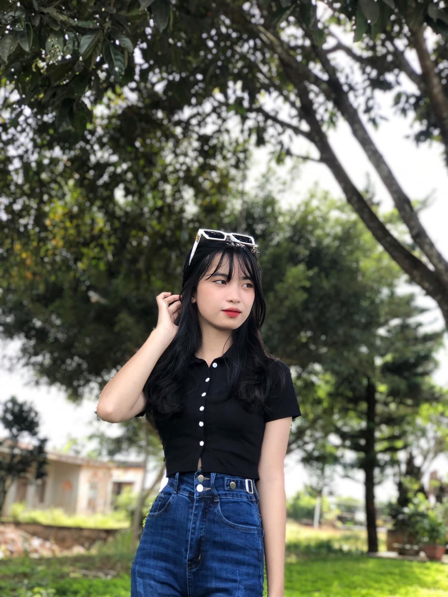 Áo Croptop Petter Gài Nút
