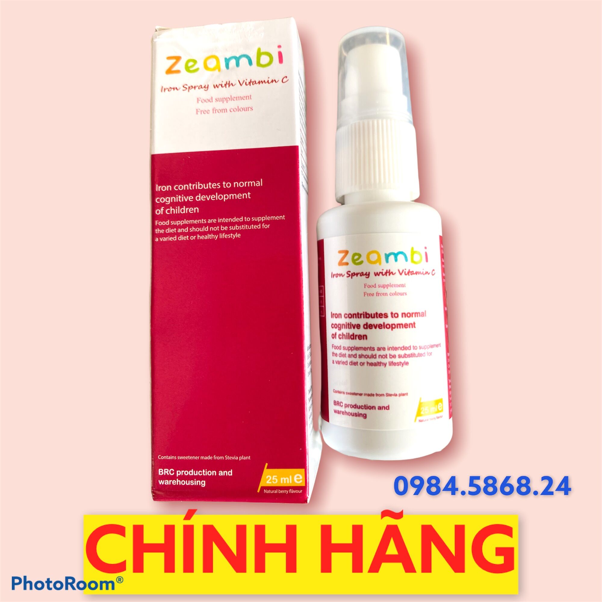Sắt zeambi sắt dạng xịt cho bé