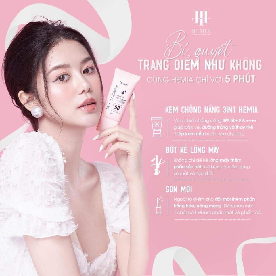 Kem chống nắng Face uv screen Hemia