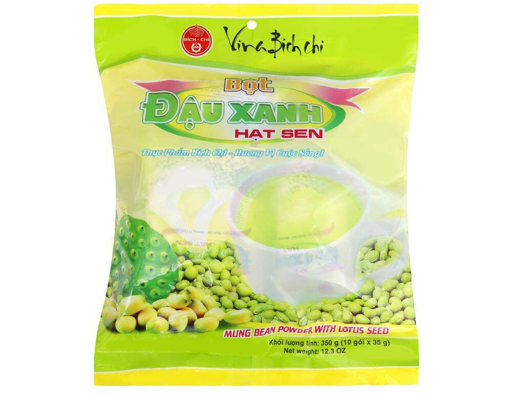 Bột đậu xanh hạt sen Bích Chi có đường 350g