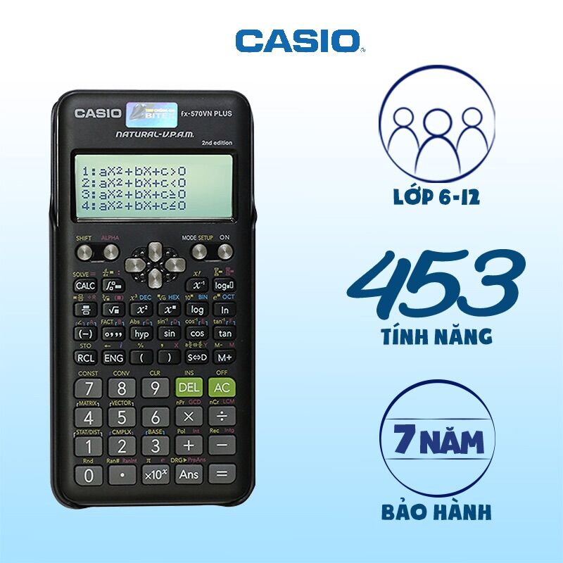 Máy Tính Casio FX-570 VN Plus New Chính Hãng (Casio 570)