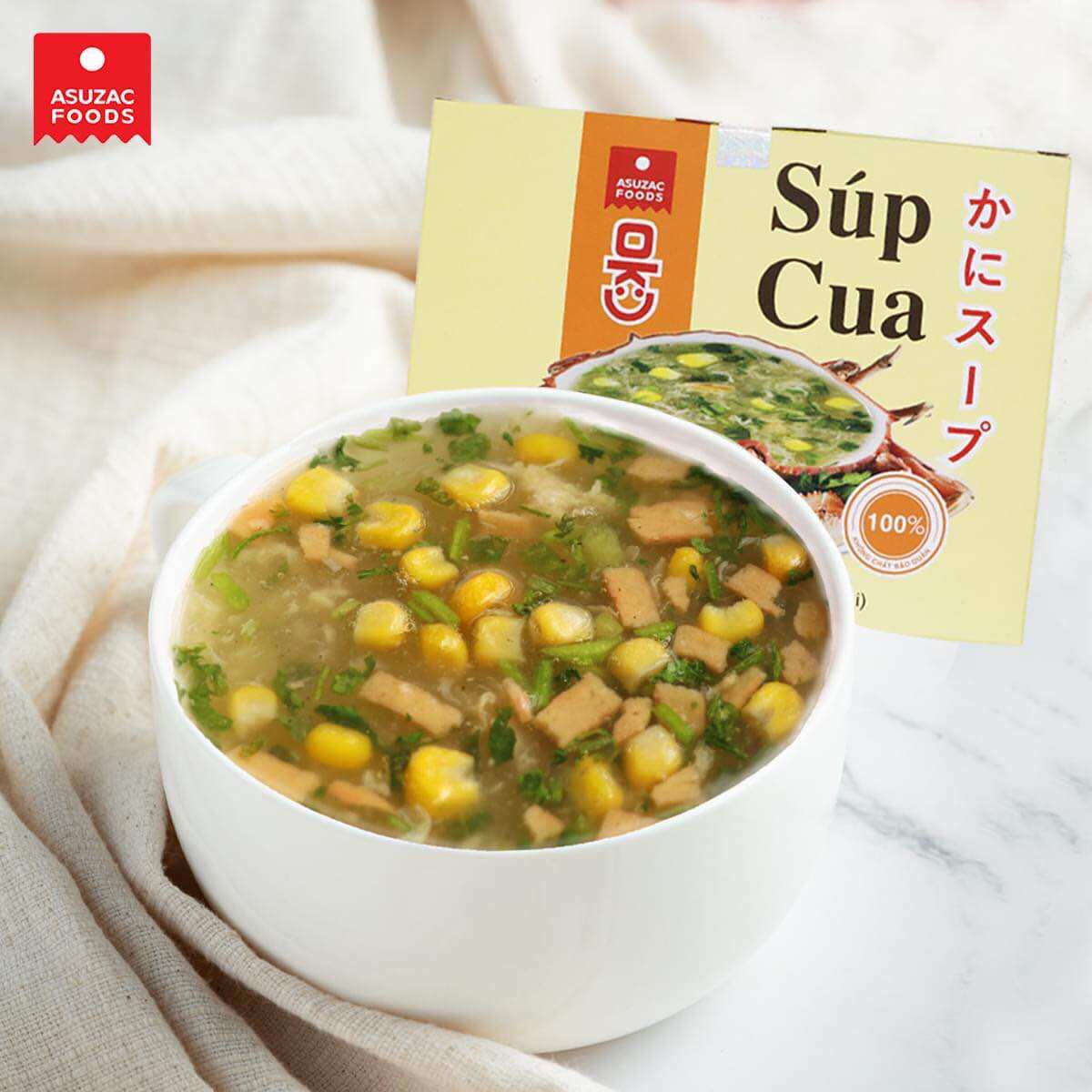 Súp cua , súp ngũ sắc Asuzac 30g (10g x 3 gói)