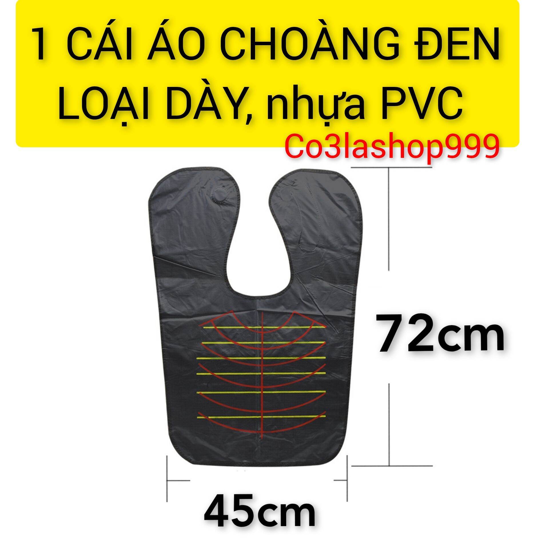 Áo choàng dùng trong nhuộm tóc, cắt tóc tại salon, tại nhà, loại thường,mỏng