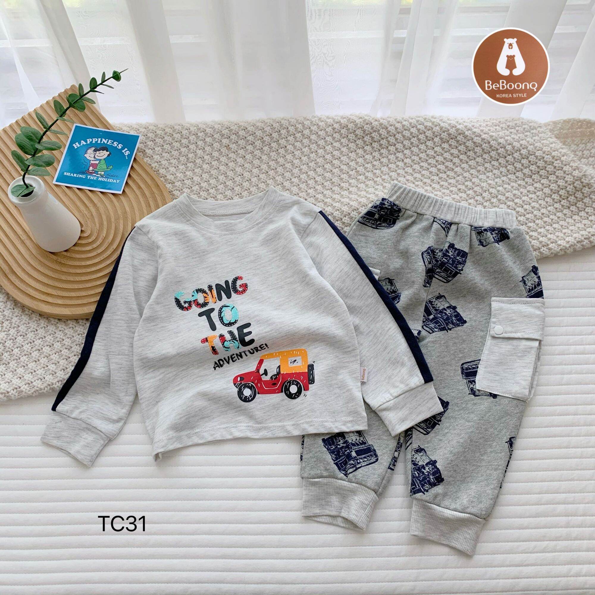 Set bộ ADVENTURE BT BeBoonq phong cách Hàn Quốc cho bé