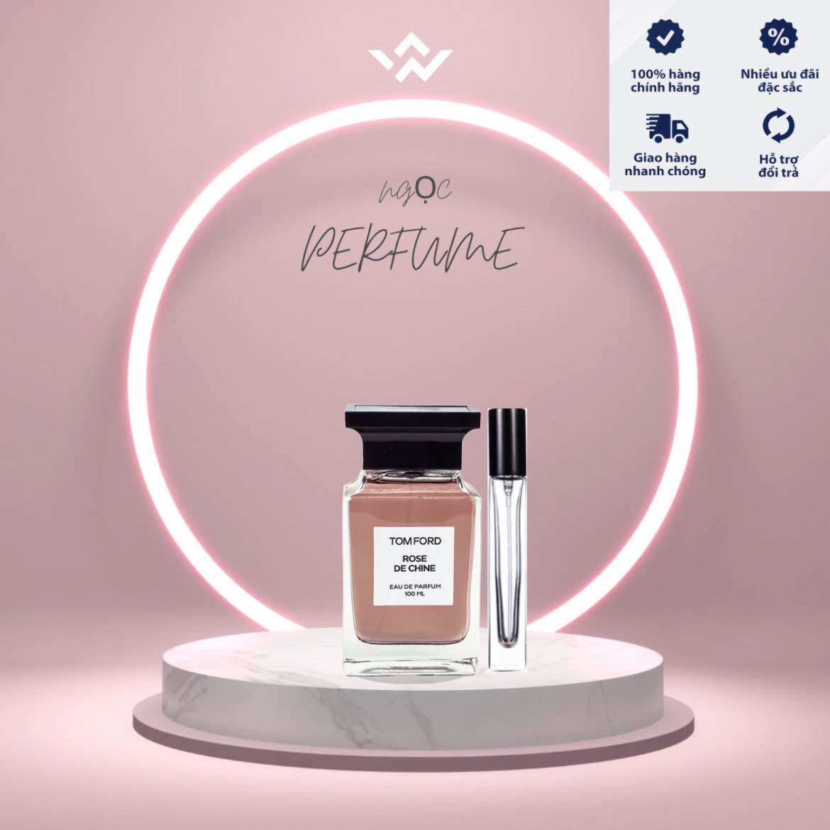 Nước Hoa Chiết Unisex Tom Ford Rose De Chine.
