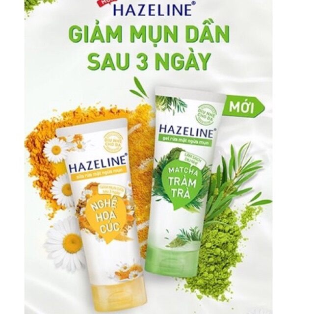 SỮA RỬA MẶT HAZELINE NGHỆ HOA CÚC 100g