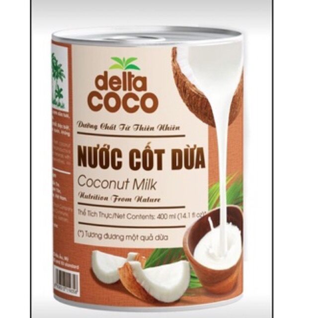 NƯỚC CỐT DỪA DETAL COCO 400ML BẾN TRE