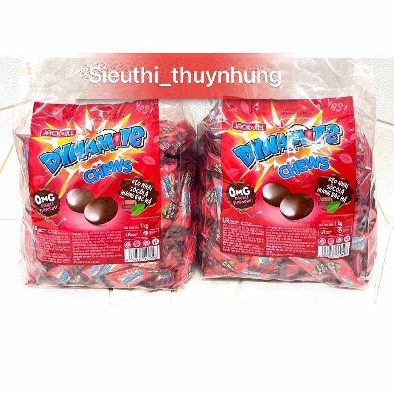 Kẹo Nhai 3 Viên Socola  Hương Bạc Hà Dynamite