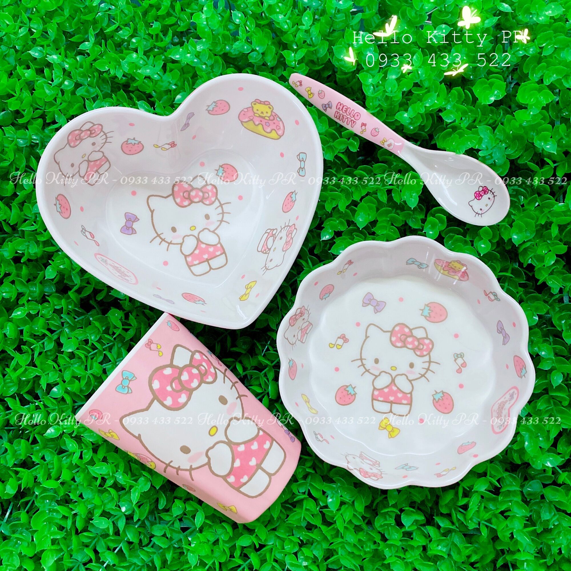 Chén tô ly muỗng Hello Kitty - Doremon Doraemon