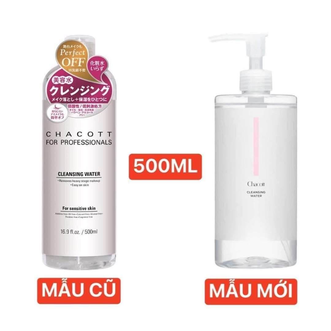 Nước tẩy trang Chacott 500ml nội địa Nhật