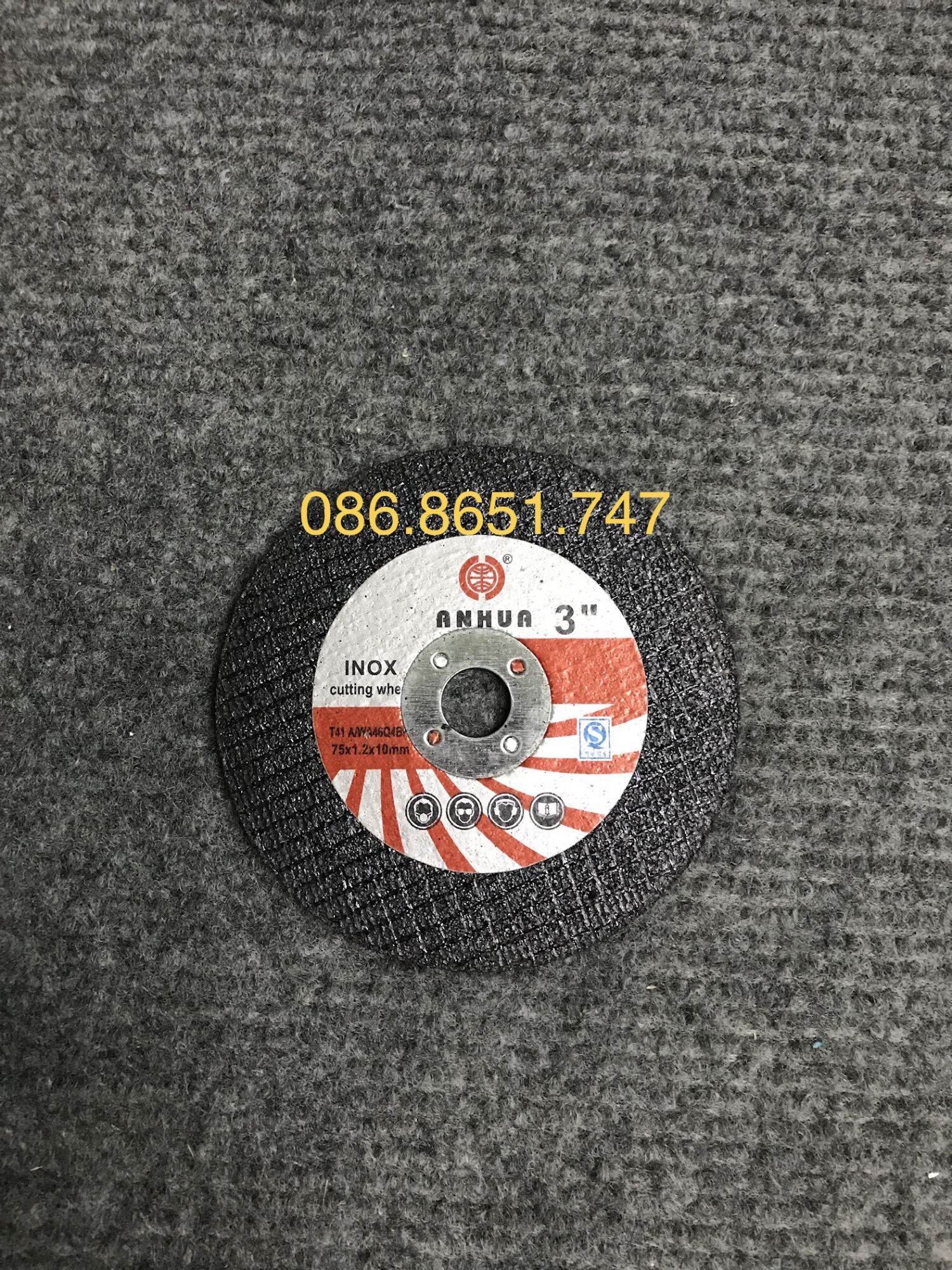 Đĩa cắt, mài nhám, đánh bóng 75mm (trục 10mm)