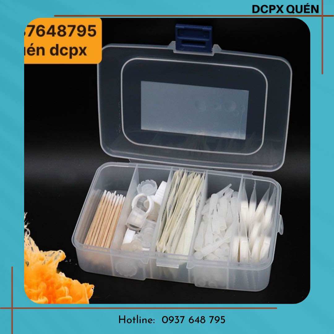 Hộp nhựa đựng dụng cụ phun xăm, nail mi