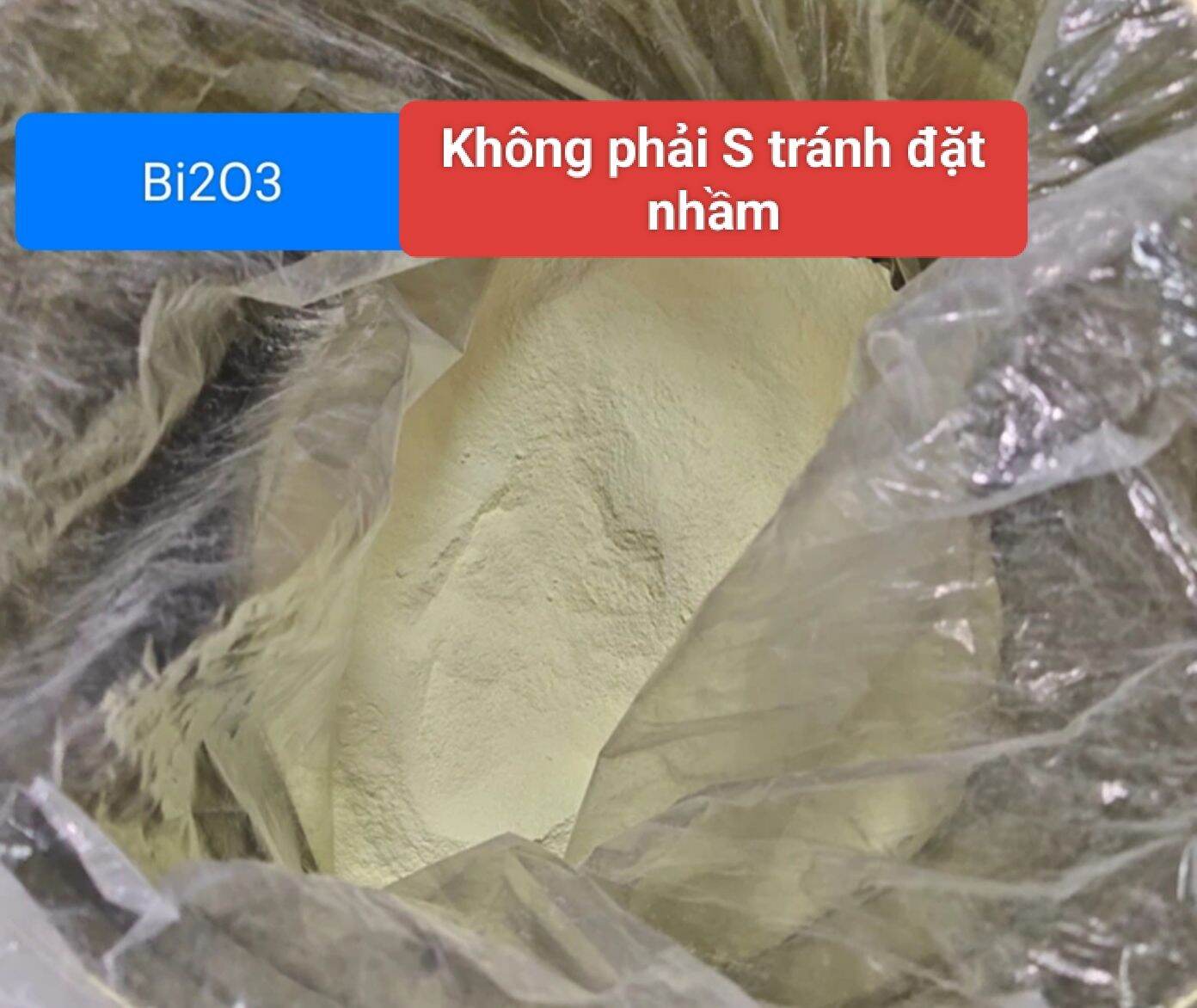 100gam bột Bismuth -oxit (Bi2O3) hàng thí nghiệm