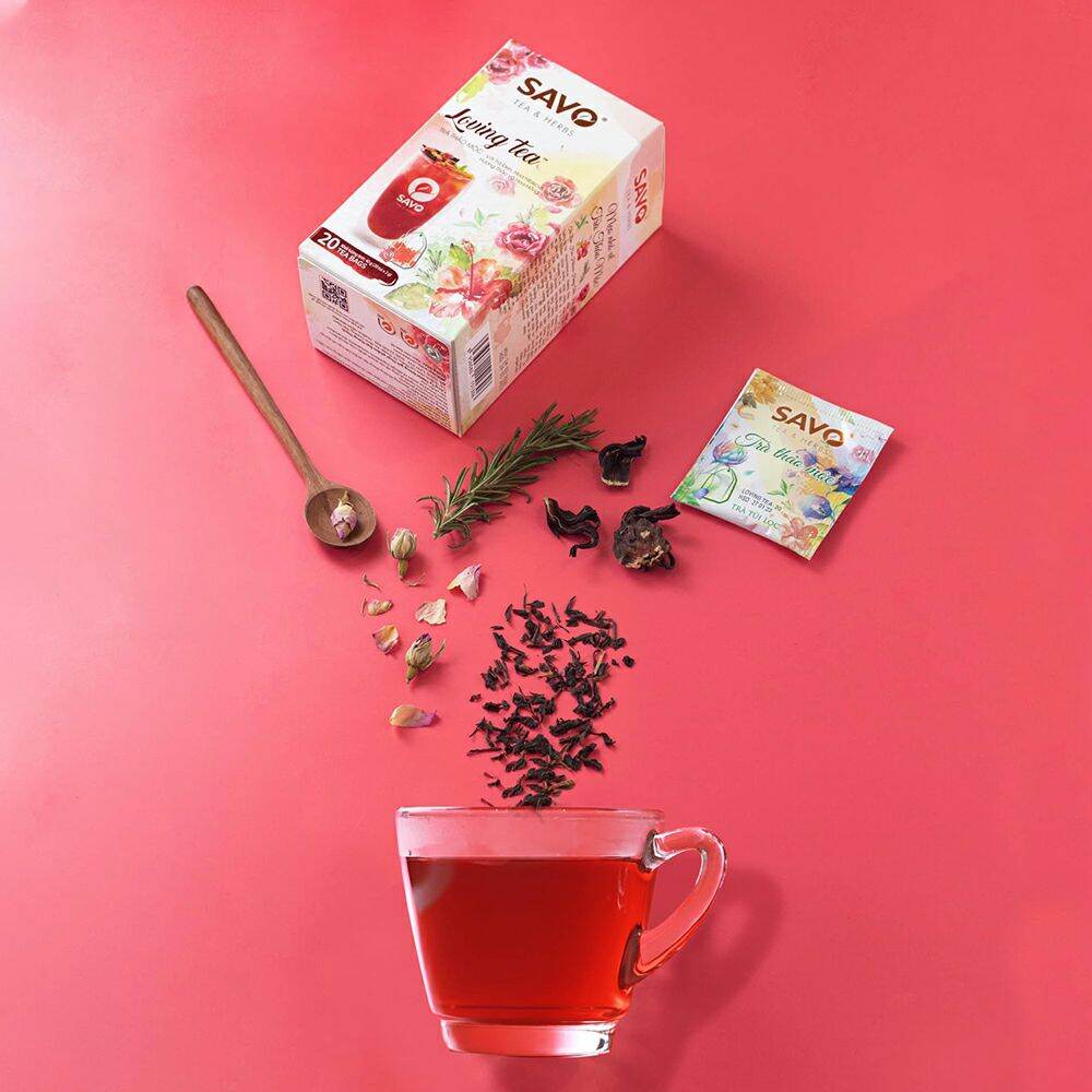 Combo 8 Hộp Trà SAVO Loving tea (Túi lọc kép)