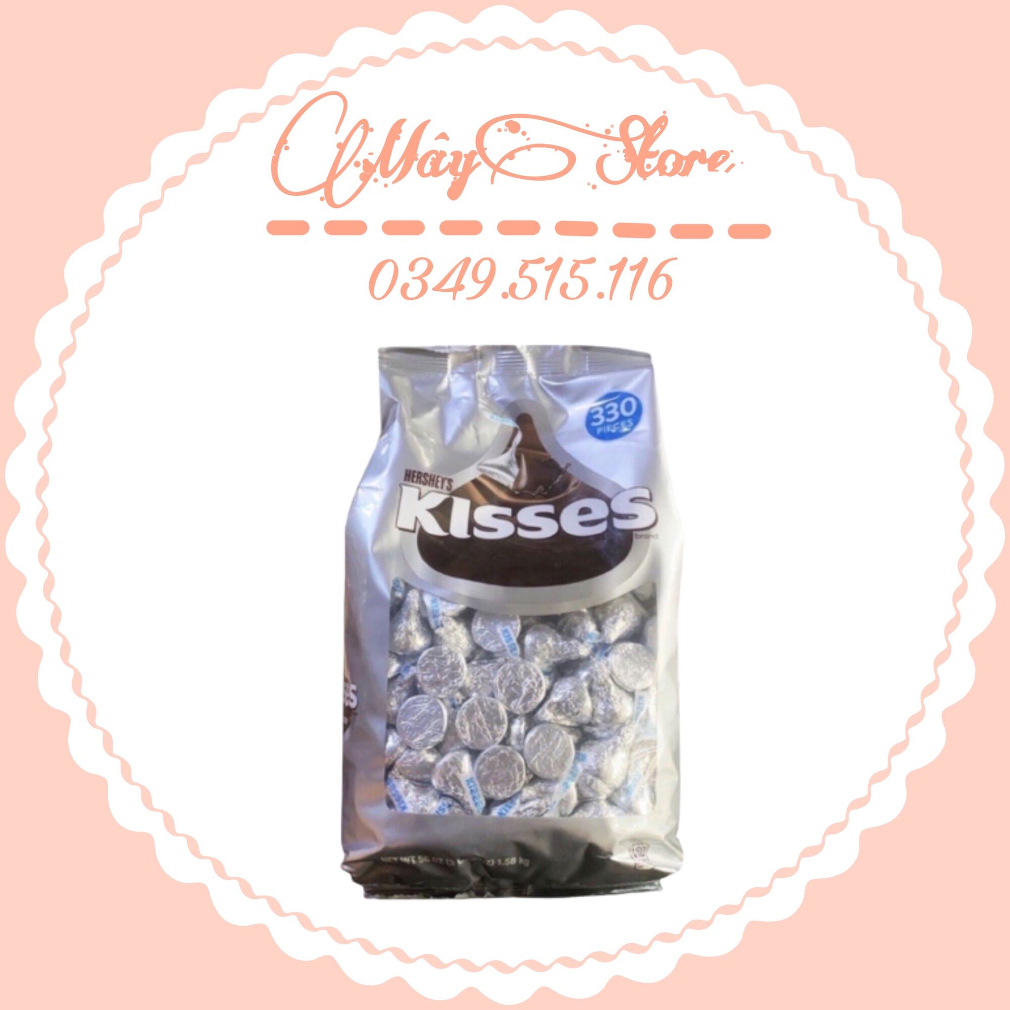 Socola Kisses Hershey s 330 Viên Mỹ - Kisses Ú