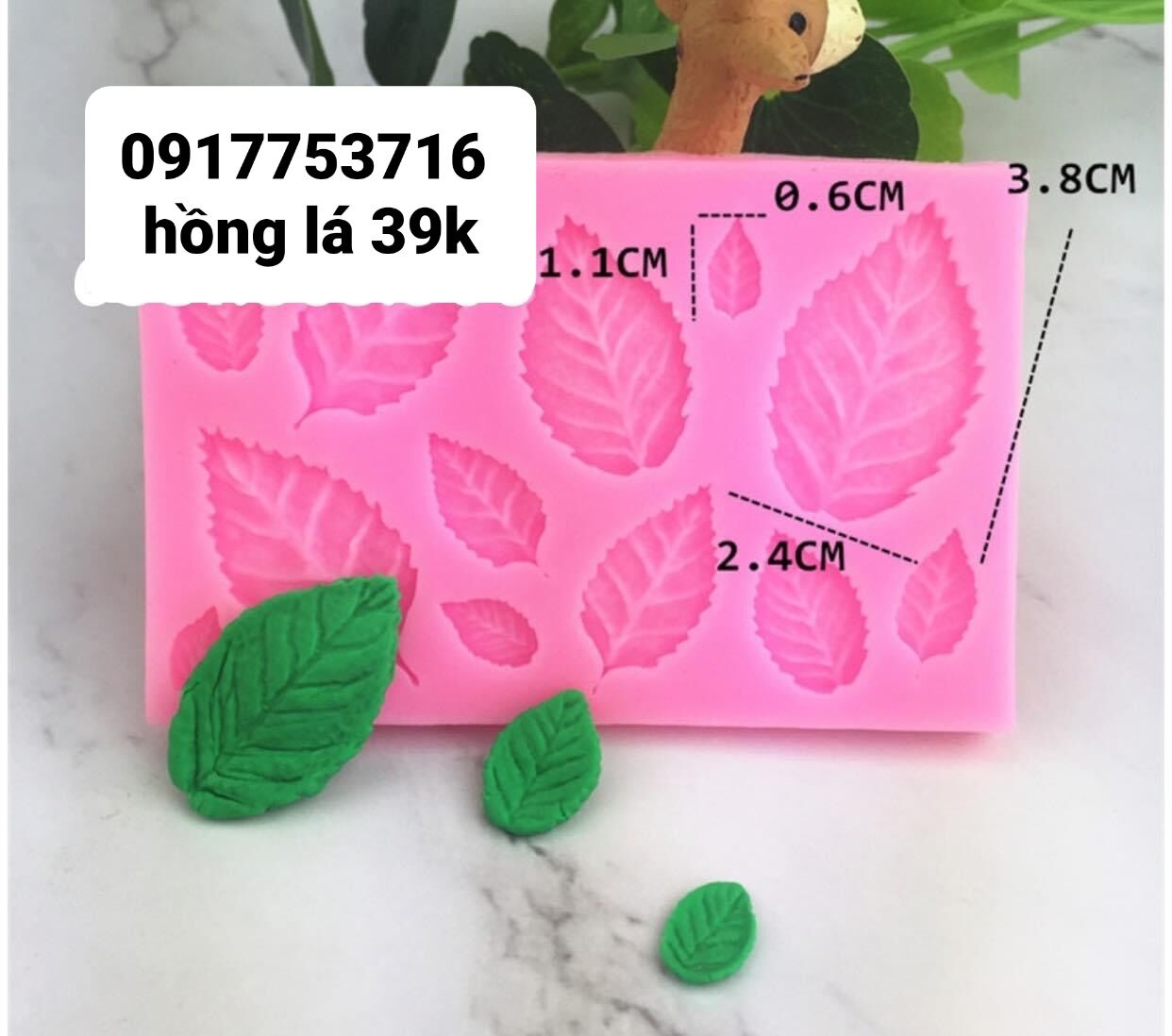 Khuôn silicon vĩ hồng lá