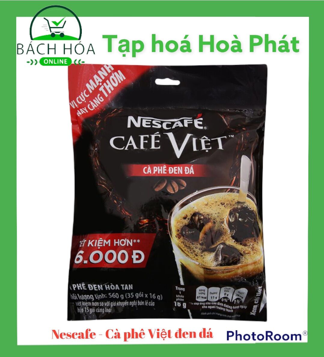 Cà phê nes- cà phê việt đen đá túi 35 gói
