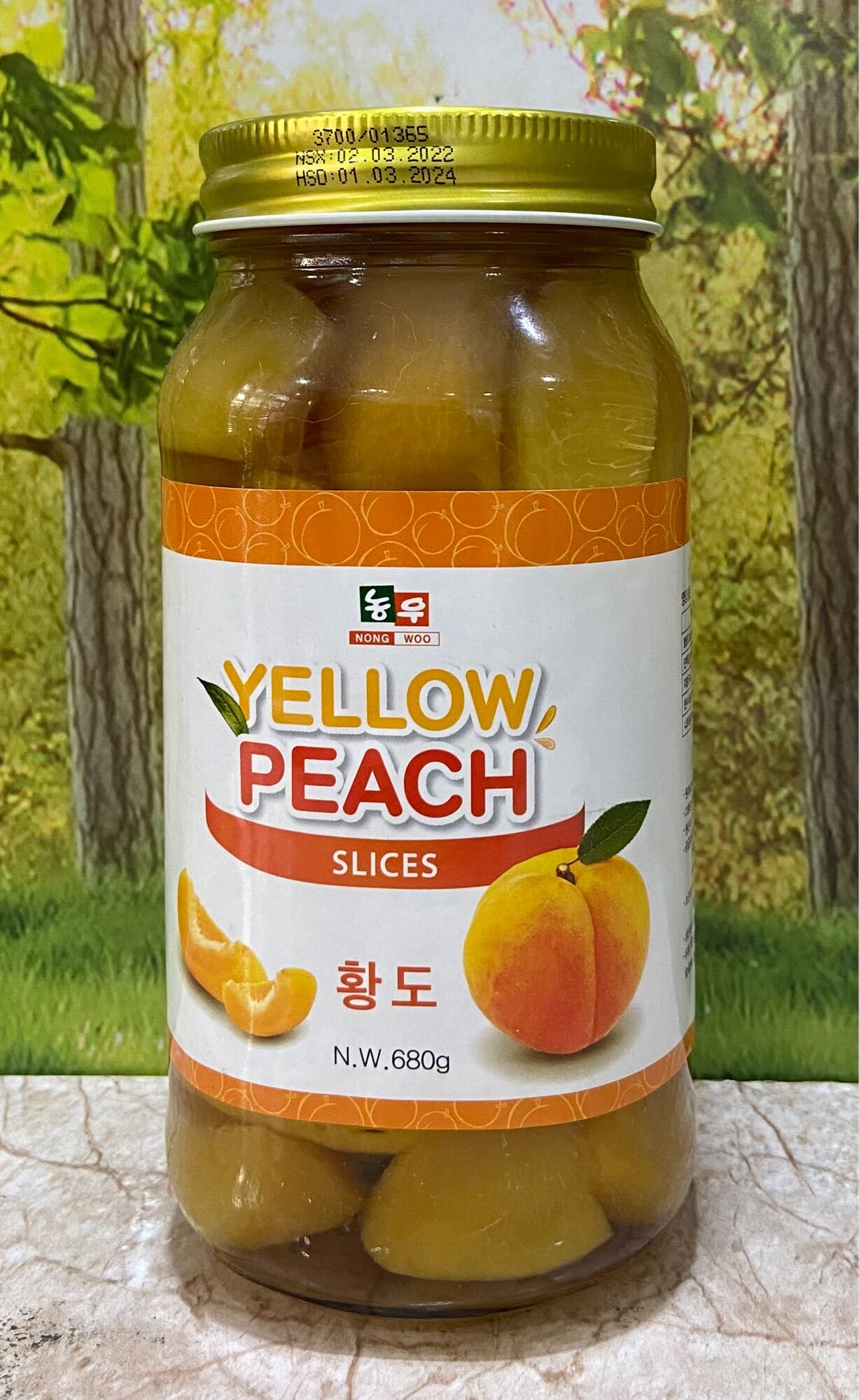 Đào Ngâm Hàn Quốc 680g