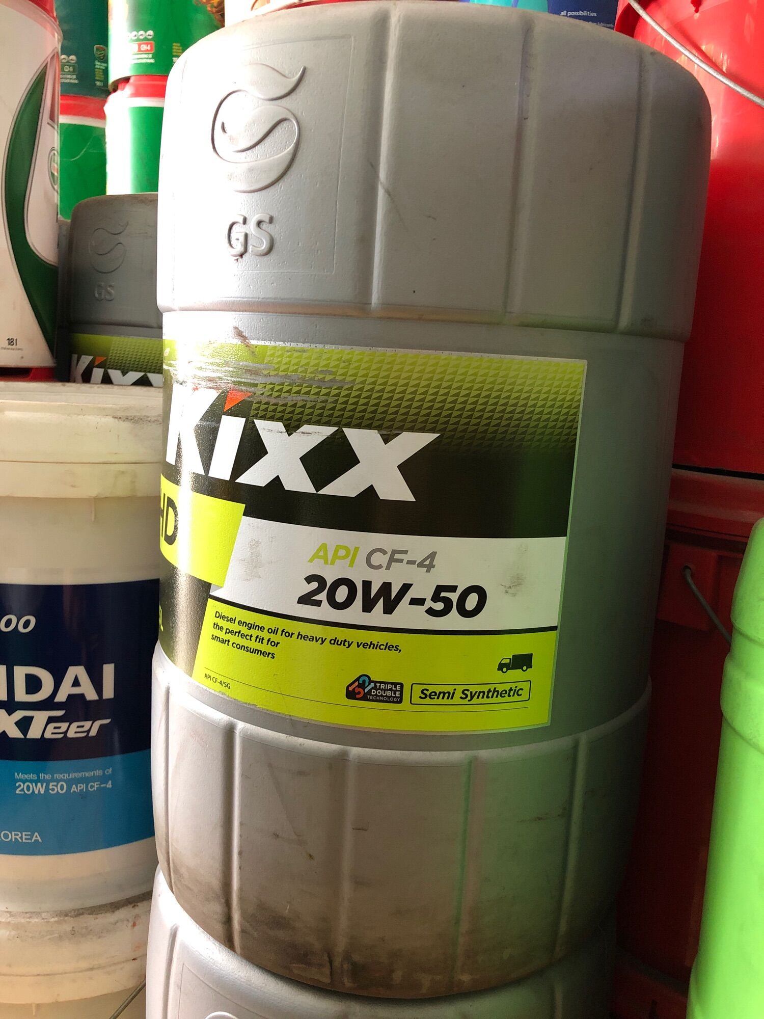 Nhớt Kixx HD 20W-50 CF4 25L