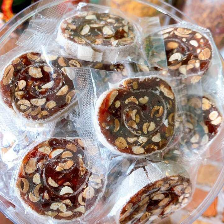 500g kẹo chuối cuộn bánh tráng