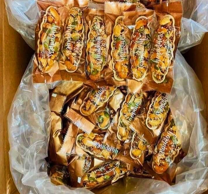 500G Bánh Thuyền Mix hạt dinh dưỡng loại ngon siêu hạt dùng ăn sáng ăn kiêng, healthy