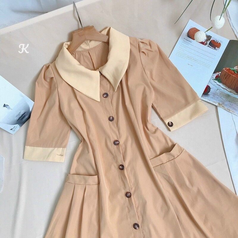 ĐẦM SƠ MI XÈO TAY LỠ