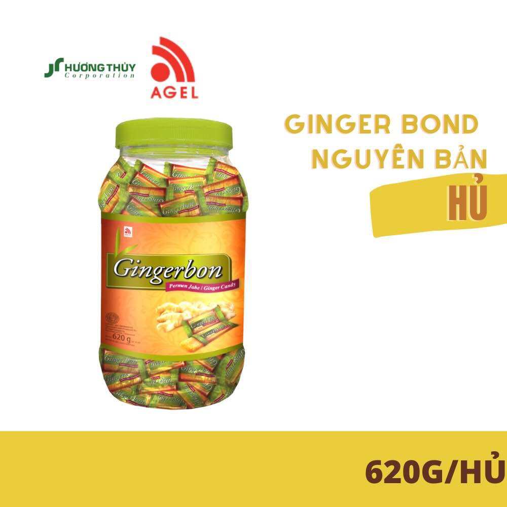 Kẹo Gừng Vị Nguyên Bản Gingerbon Original 620g/Hủ