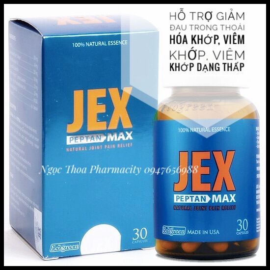 Jex Max - Hỗ Trợ Giảm Đau Tăng Cường Tái Tạo Sụn Khớp Tăng Độ Bền Dẻo Dai Giảm Đau Xương Khớp