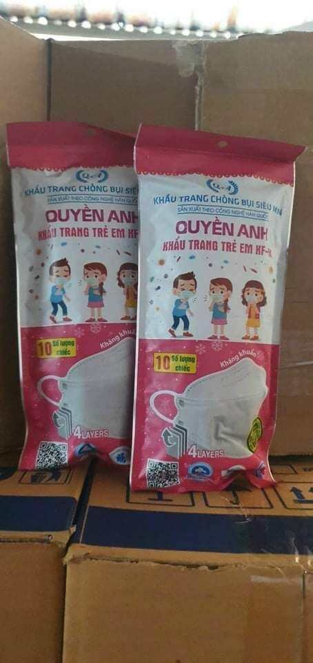 Khẩu trang trẻ em KF94 Quyền Anh