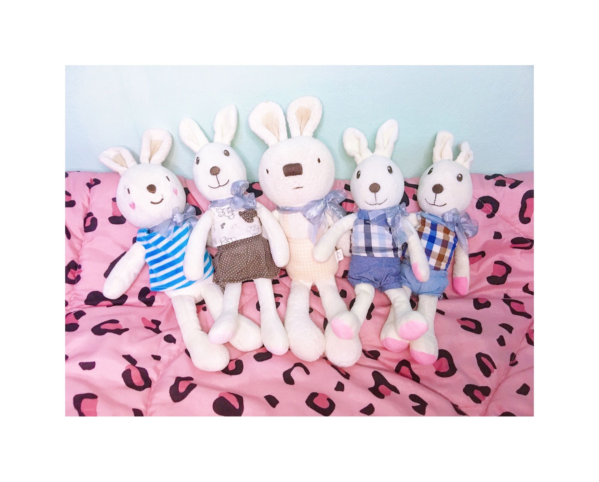 Gấu bông thỏ cute combo 5 thỏ