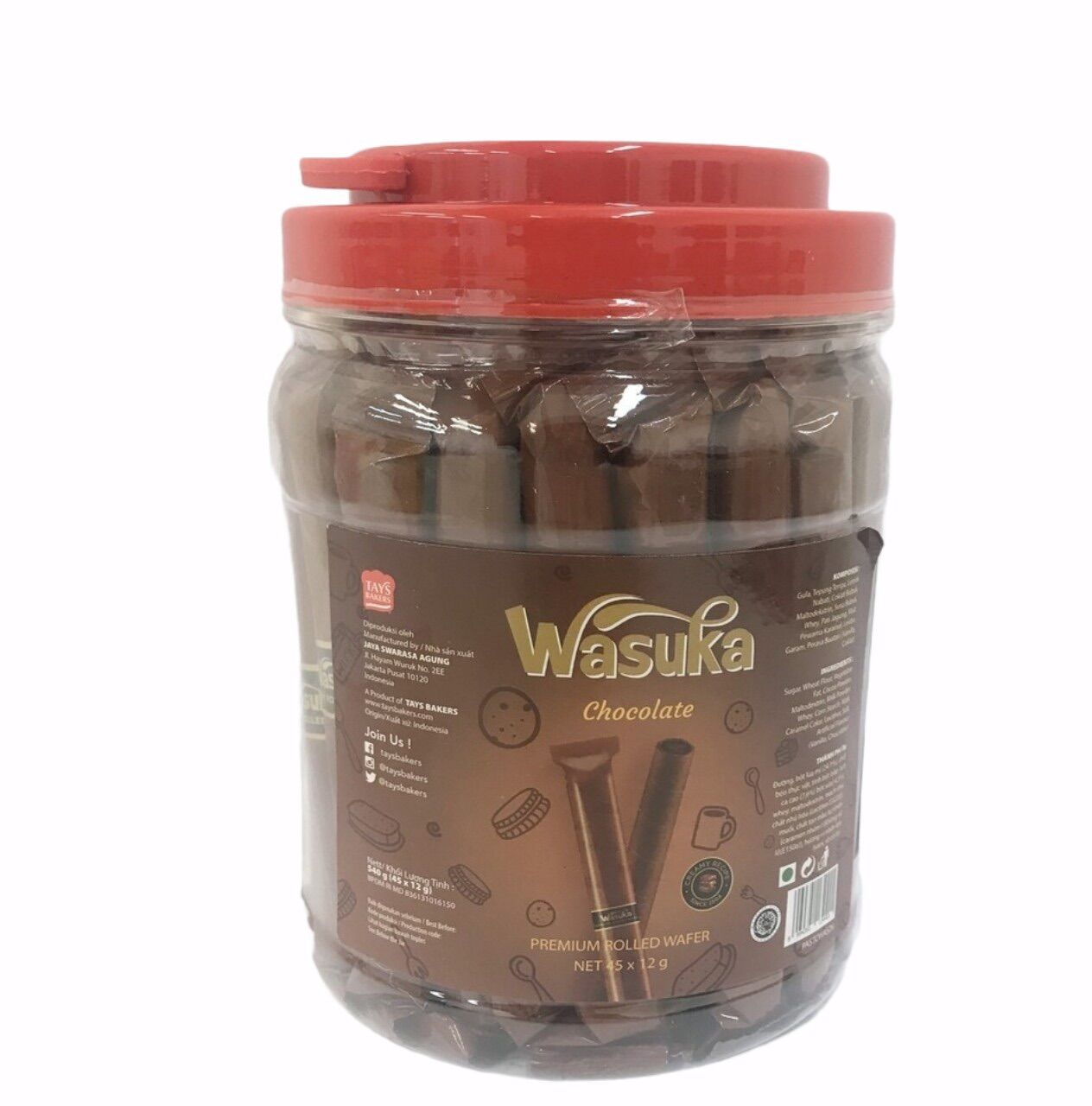 Banh quế socola Wasuka date tháng 5
