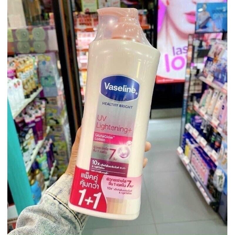 Vaseline Healthy White UV Lightening ++ gluta glow Lotion 10x