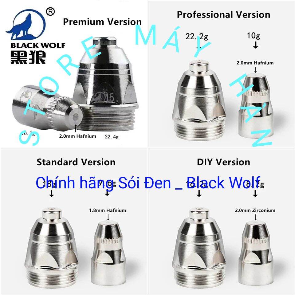 Béc cắt plasma P80 Chính Hãng Sói đen - Black Wolf