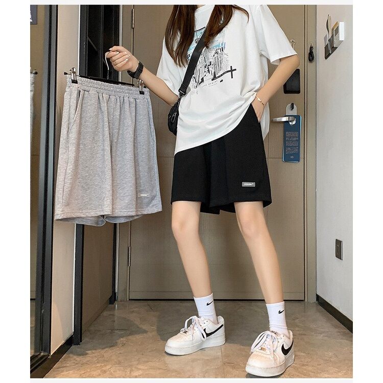 Quần đùi unisex logo pu_ma basic cạp chun co dãn có bigsize 100kg-  n/đ