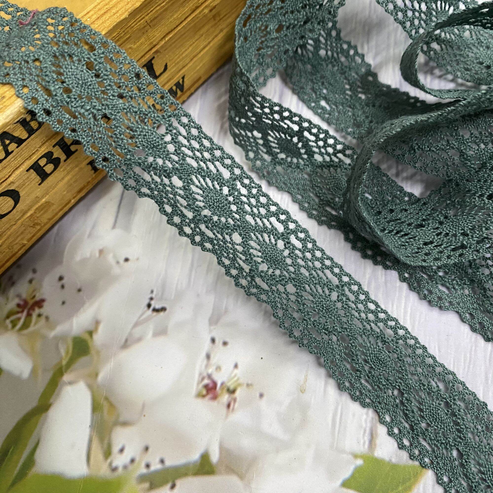 (5 MÉT) REN CHỈ COTTON PHỤ LIỆU MAY VÁ BẢN RỘNG 2 CM