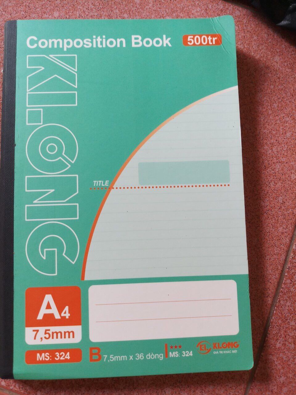sổ Klong A4 mã số 324 ( 500 trang) 56k 1 quyển
