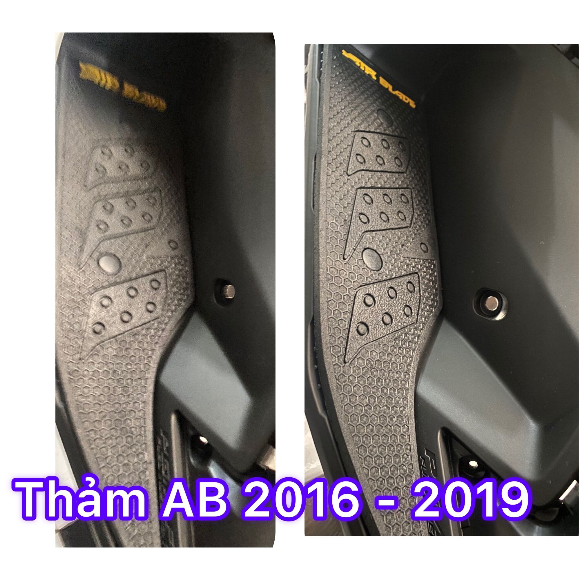 Thảm cao su ab 2016 - 2019