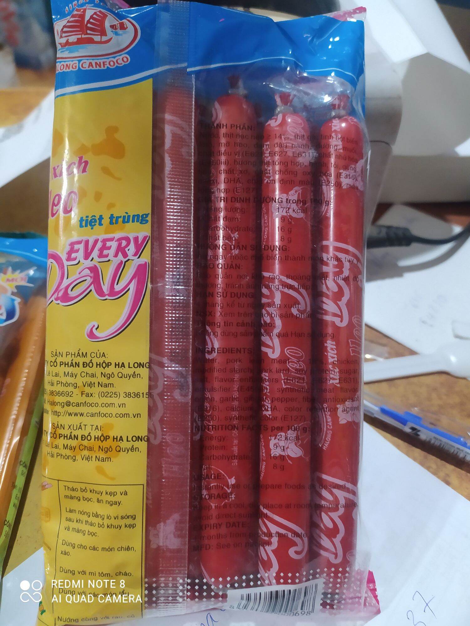 túi 10 chiếc xúc xích ăn liền EVERY Day  x25gam ( hạ long)