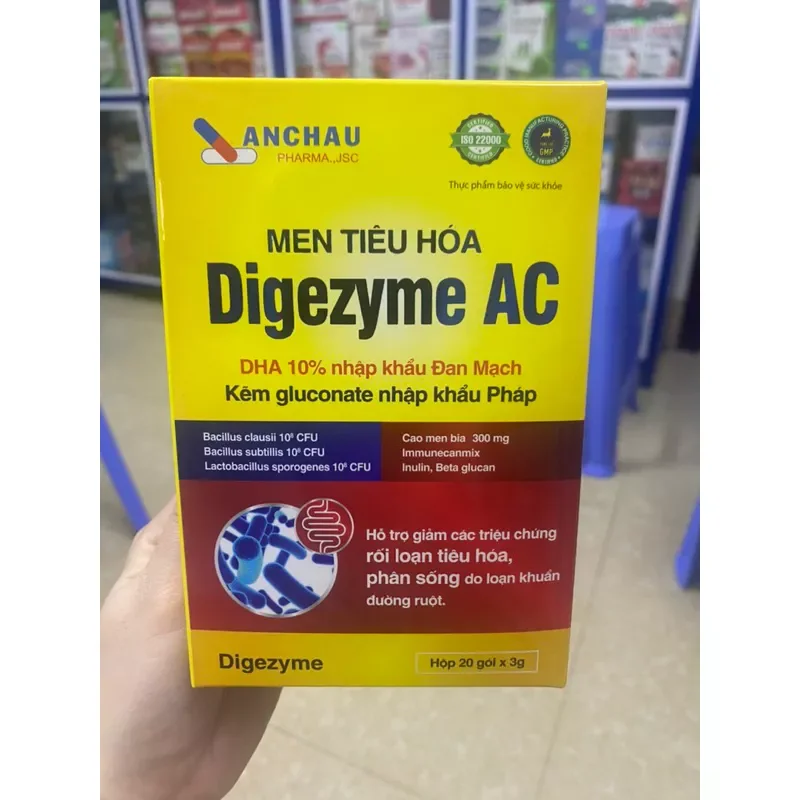 Men tiêu hoá Digezyme AC hỗ trợ tiêu hoá khoẻ,hấp thu dưỡng chất