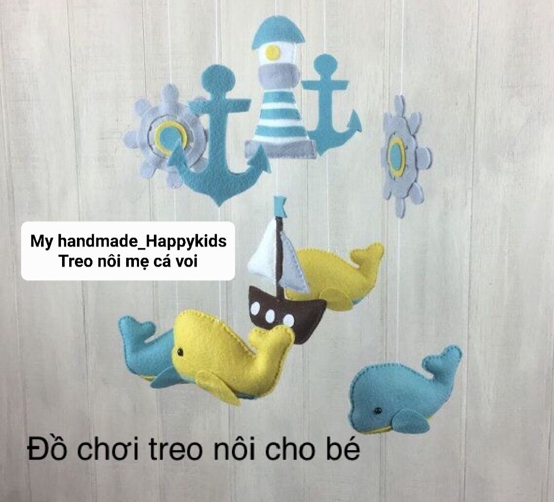 Treo nôi Cá heo cho bé từ 2m kèm thanh treo X