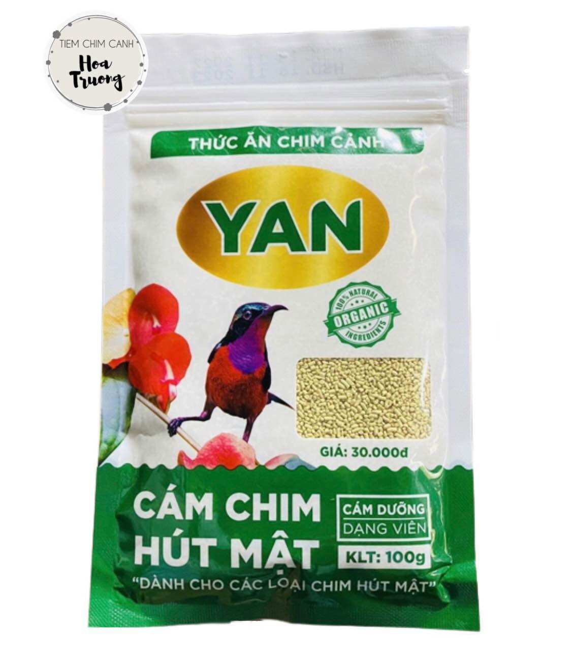 (COMBO 3 GÓI) CÁM HÚT MẬT YAN - Cám Dưỡng (100gr/gói)