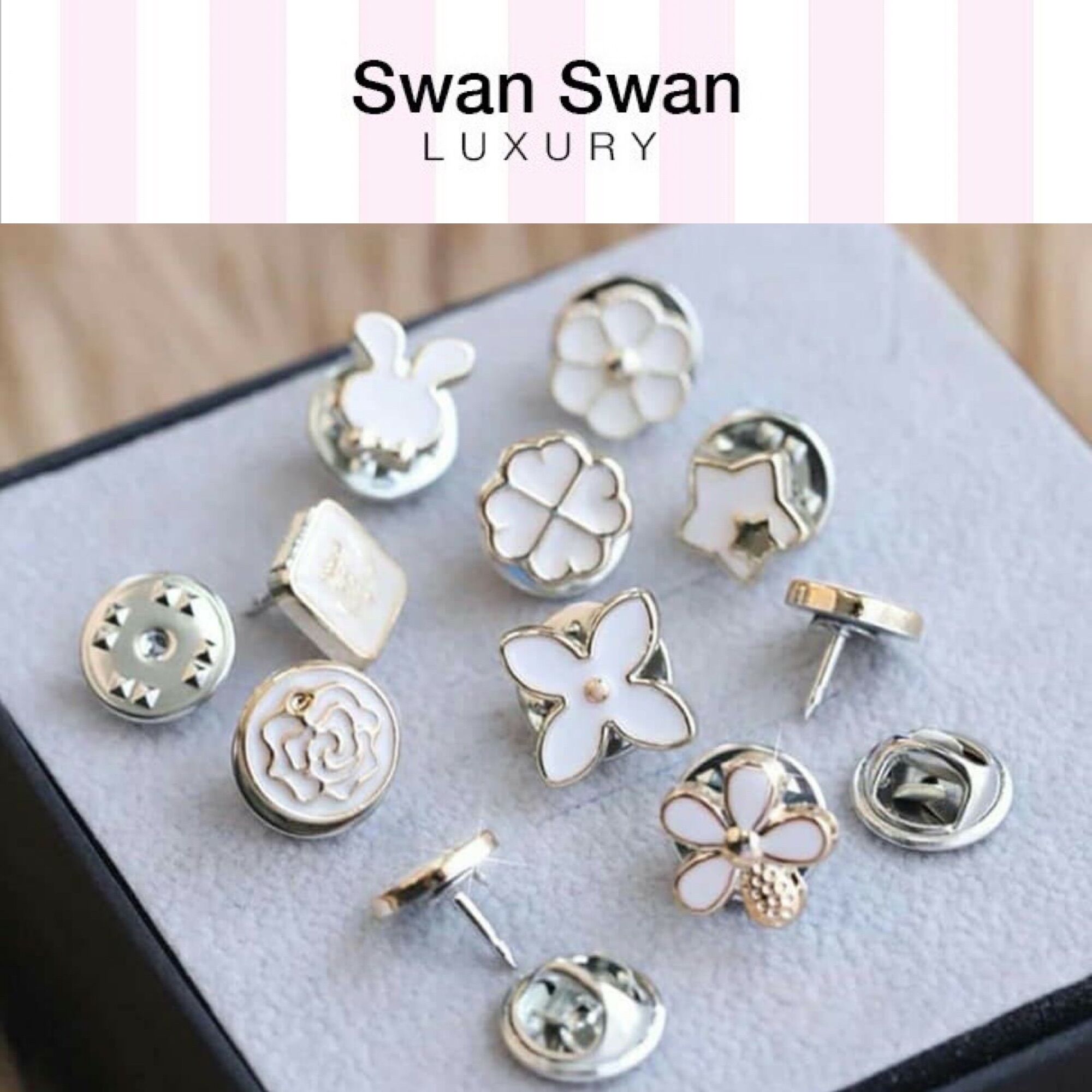 Set 4 khuy cài quần áo thu hẹp